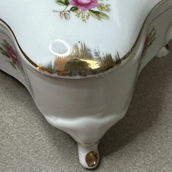 Vintage 1950’s Arbart Japan Porcelain Trinket, Jewelry box - Picture 11 of 12